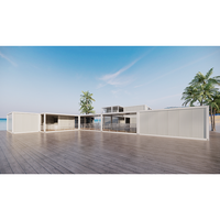 Maison conteneur habitable de luxe moderne, fabriquée sur mesure en usine, 20FT/40FT, portable, préfabriquée, avec chambre, cuisine et espace commercial