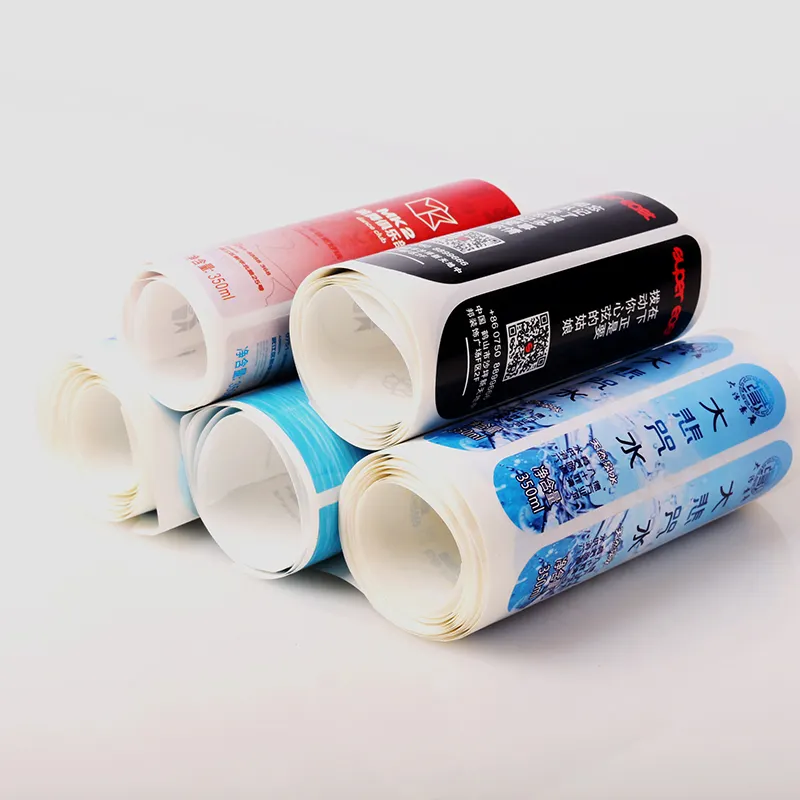 Waterproof synthetic paper label printing daily chemical supplies water bottle sticker web label customization manufacturers