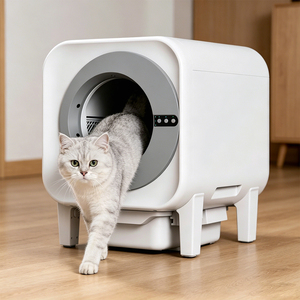 ห้องน้ำแมวอัตโนมัติรุ่นใหม่ พร้อมเซ็นเซอร์ป้องกันการหนีบ วัสดุ ABS ปลอดภัยต่อสิ่งแวดล้อม สำหรับแมวทุกขนาด - Product Image 1