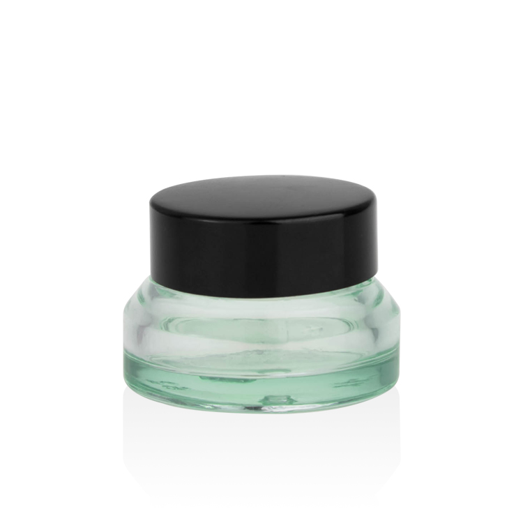 clear jar+black lid