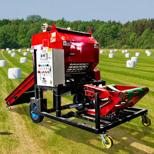 เครื่องอัดฟางอุตสาหกรรม OCEAN แบบมือหมุน 100 กก. สำหรับหญ้าแห้ง ข้าวโพด หญ้าหมักเปียก แบบม้วนกลม พร้อมฟิล์มพัน - Product Image 1