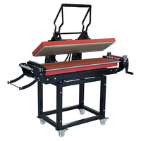 Presse à sublimation à double chauffage Baiyin pour lanières, impression manuelle de rubans, 25x100CM, transfert thermique, acollador