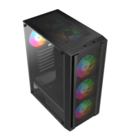 Gabinete de PC Micro ATX para Juegos de 305 mm, el Más Popular, con Cristal Abatible