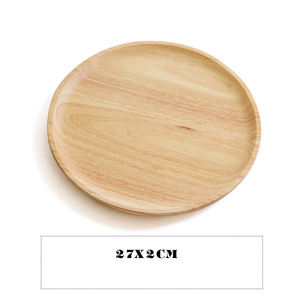 Più dimensioni disponibili piatto giapponese in legno massello per uso domestico piatti in legno vassoio <span class=keywords><strong>rotondo</strong></span> in legno - Product Image 4