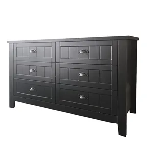 Modern Other Living Room Furniture Wooden Chest of Drawers 6 Drawer Storage Cabinet