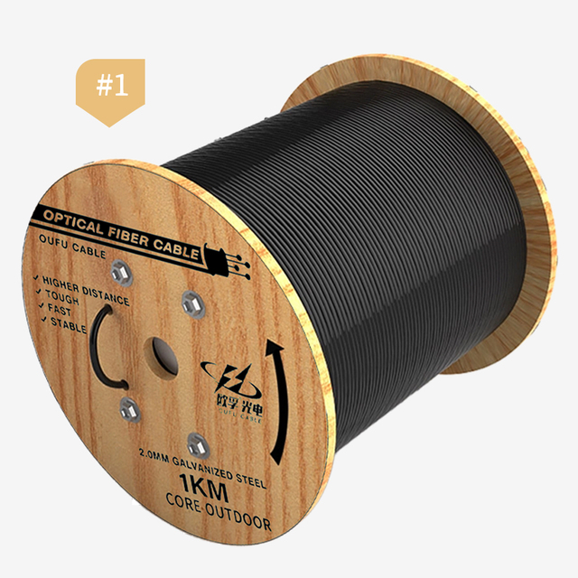 Outdoor Ftth Descent G657A G652D 1km 2km Fiberhome Fiber Gjyxch 4 Fiber Optic 2 Hilos 1-core Fiber Optic Communication Cable