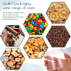 Guangdong Production of Food Grade 68 Teeth PET Transparent Wide Mouth Food Storage tank Plastic <b>Bottles</b> - Product Image 5