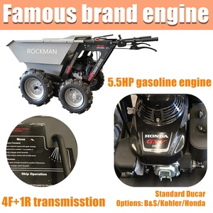 Capacité de charge compacte 250KG 5.5hp Ducar/B & S/Kohler puissance <span class=keywords><strong>moteur</strong></span> à essence brouettes motorisées à <span class=keywords><strong>4</strong></span> <span class=keywords><strong>roues</strong></span> <span class=keywords><strong>motrices</strong></span> - Product Image 3