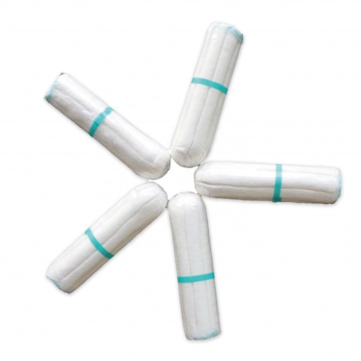 Disposable Organic Cotton Tampons with Applicator Private Label Women's Health Product
