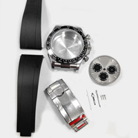 Kit d'accessoires pour montre avec boîtier de 40 mm, nouveau style pour montres automatiques pour hommes 7750, ensemble de montres-bracelets en acier massif avec verre saphir, à assembler