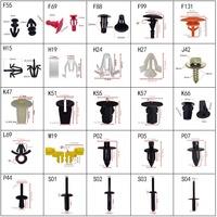 Clips en plastique pour voiture, attaches variées, 100 pièces, rivets en plastique assortis