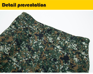 กางเกงยุทธวิธีลายพรางดิจิตอลคุณภาพสูงสำหรับผู้ชาย กางเกงคาร์โก้กันน้ำ ยืดหยุ่น แห้งเร็ว เหมาะสำหรับเดินป่าและทำงาน - Product Image 5