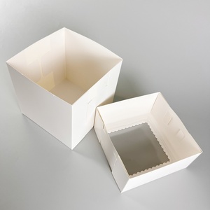 Caja de Embalaje de Papel Transparente Personalizada al por Mayor con Asa de Cinta para Pasteles de 8, 10 y 12 Pulgadas - Product Image 6