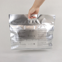 Sacs à vêtements personnalisés imprimés avec fermeture éclair, emballage en aluminium, sacs de shopping en plastique avec poignée et fermeture à glissière