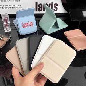 Custom Logo Modern Round PU Leather Folding Pocket <b>Mirror</b>-Portable Makeup <b>Mirror</b> for Travel Wallet Size Compact <b>Mirror</b> Wholesale - Product Image 1
