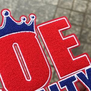 Borduurwerk Glitter <span class=keywords><strong>Patch</strong></span> Custom Groot Ijzer Op Dier Leeuw Tijger Draagt Chenille Patches - Product Image 3