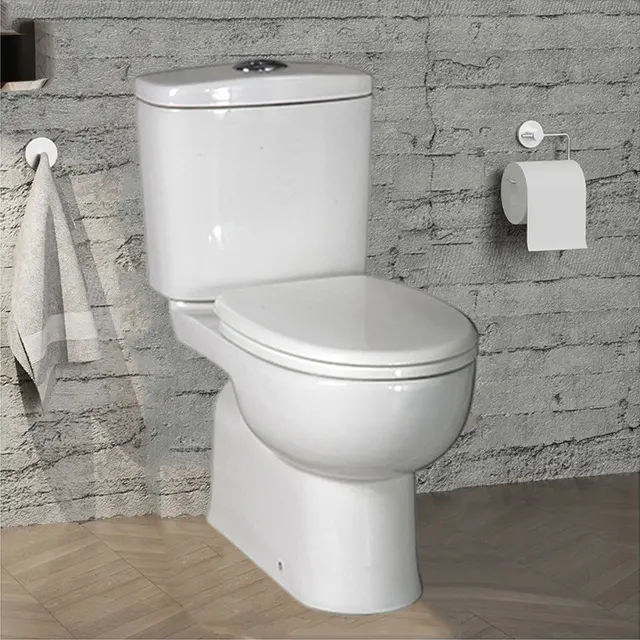 UKCA banyo washdown beyaz seramik iki parça s-fiyatları ile tuzak tuvalet wc