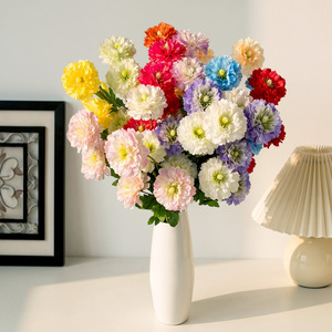 Bouquet de fleurs artificielles en Cordyceps de pin, en plastique et tissu, pour décoration de mariage, arrangement au sol - Product Image 1