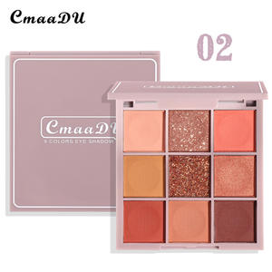 Cosméticos Etiqueta privada Maquillaje Mate Impermeable Paleta de sombras de ojos 9 colores Sombra de ojos Maquillaje - Product Image 3