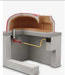 पिज्जा ओवन के लिए इलेक्ट्रॉन इग्निशन औद्योगिक गैस बर्नर