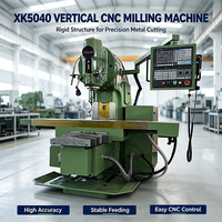 Fresadora CNC XK5040 de Fábrica, Cama Reforzada para Corte Estable, Sistema de Control GSK/SYNTEC Opcional