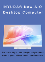 Blanc/noir 21.5-23.8 pouces tout un ordinateur de bureau Core I7 8GB 256GB SSD DDR3 RAM Intel Office salle de réunion prêt VGA EU UK AU