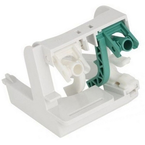 Soporte para Conector de Válvula de Descarga Geberit 110.800, Plástico Blanco y Verde - Product Image 1