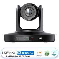 Caméra PTZ 4K AI à suivi automatique NDI HX2 Free-D avec zoom 12X, système de visioconférence audio-vidéo USB LAN PoE double mode TUOJIE UH4500 H.265
