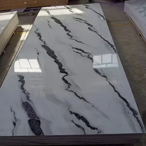 marble replacement pvc marble plate for wall decoration uv pvc sheet hot Sale Eco-friendly Marble alternative UV PVC Wall Sheet
