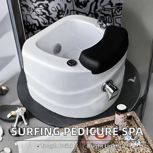 Bañera de Pedicura Acrílica Automática con 7 Luces de Colores para Masaje de Pies, Ideal para Spa (Gran Venta) - Product Image 5