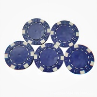 Jetons de poker ABS sans valeur nominale avec plaques en fer intégrées, 40 mm, jetons de poker vierges, jetons de jeu pour salle de poker