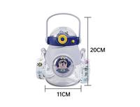 Bouteille d'eau pour enfants 900 ml motif dessin animé mignon, tasse à bec en PC avec paille, compatible lave-vaisselle, revêtement anti-corrosion, protection de l'environnement