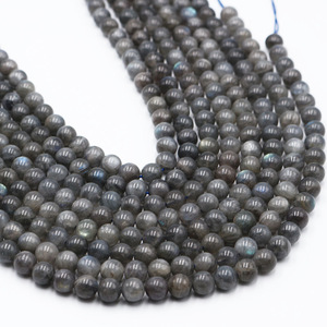 Đá tự nhiên Flash <span class=keywords><strong>Labradorite</strong></span> grey Moonstone Loose hạt 6-12 mét Vòng đính cườm Loose Strand cho vòng đeo tay vòng cổ đồ trang sức làm - Product Image 2