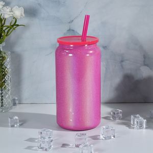 Gobelet isotherme portable en acier inoxydable de 16 oz avec peinture arc-en-ciel par sublimation, tasse à paille anti-fuite, mug de voyage scellé - Product Image 3