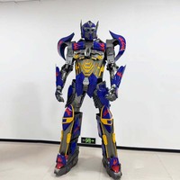Costume de robot humanoïde marchable avec pieds sur échasses stables, idéal pour les spectacles sur scène et les événements commerciaux