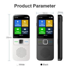 Machine de traduction T10, traducteur AI portable, écran tactile IPS, système hors ligne, langues ukrainienne, polonaise, tchèque, traduction simultanée - Product Image 6