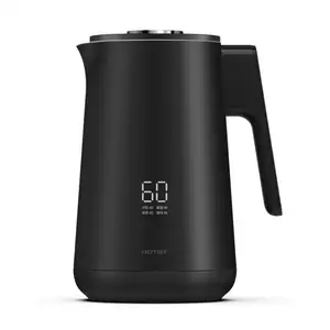 Hervidor de agua negro mate para cocina, electrodomésticos eléctricos con rotación de 1500W y 360 grados, hervidor de agua con hervidor de velocidad, tecnología de calidad