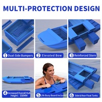 Bateau modulaire en plastique PE robuste pour l'inspection des fermes solaires et le sauvetage d'urgence, léger, pliable, résistant aux chocs
