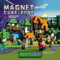Ensemble de 150 blocs magnétiques en plastique, jeu de construction, cubes de construction, jouets sensoriels Montessori STEM pour enfants