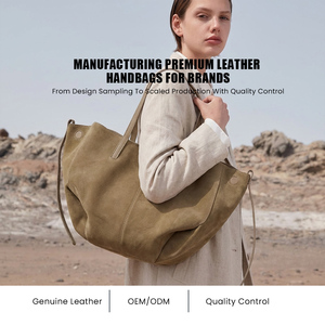 Sac fourre-tout en cuir véritable suédé pour femmes, sacs à main style <span class=keywords><strong>Maillard</strong></span>, en vrac, vente en gros - Product Image 1