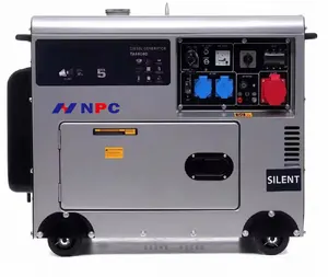 NPC 3kva 5kva 8kva 10kva 슈퍼 사일런트 디젤 발전기 10kw 발전기 디젤 방음 ATS 원격 제어