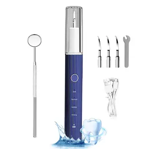 Portable Rechargeable Teeth Plaque Tartar Stains Remover Oral Cleaning Electric Ultrasonic Dental Scaler At Family Tooth Cleaner