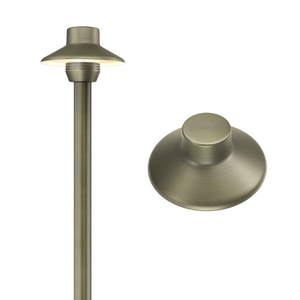 Lampes LED d'extérieur 12V basse tension <span class=keywords><strong>en</strong></span> laiton massif, design mini-chapeau, pour allées et chemins <span class=keywords><strong>de</strong></span> jardin - Product Image 2