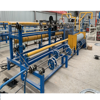 Prix usine semi-automatique/entièrement automatique PLC contrôle double fil chaîne maillon treillis métallique clôture machine à tisser