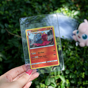 No Closure Premium Clear Plastic <b>Card</b> <b>Holders</b> for <b>Pokemoned</b> <b>Cards</b> 7 Inch Semi-Rigid Protection - Product Image 6