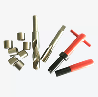 Kit d'outils d'installation d'inserts filetés avec perceuse hélicoïdale, clé à taraud ST et outil de rupture de taraud pour la réparation de filetages endommagés