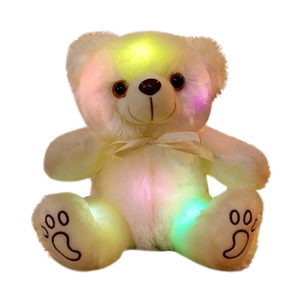 All'ingrosso moda LED luce-Up peluche orsacchiotti da notte per bambini giocattoli imbottiti in cotone PP imbottitura fodera in maglia per le occasioni di compleanno - Product Image 4