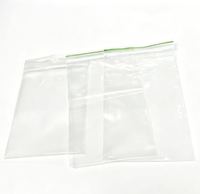 Kantong Plastik HDPE Kecil Transparan Segel Otomatis Mini Ziplock, Kantong Zip Lock Ukuran Kustom, Kantong Zipper Tunggal Bercetak