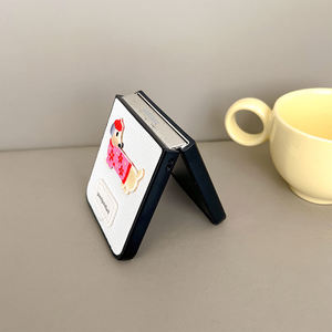Чехол для телефона Samsung Zflip 6, <span class=keywords><strong>Flip</strong></span> 4, Find N3 <span class=keywords><strong>Flip</strong></span> 7 в корейском стиле Ins с мультяшным щенком, кожаный, однотонный, флип-кейс - Product Image 5