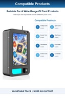 Distributeur de cartes ZDYS moderne avec caisse libre-service et personnalisation de la marque pour centres commerciaux et entreprises de vente au détail